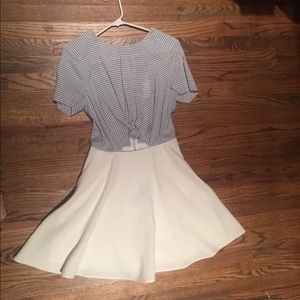 Dress with knotted front